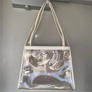 Gucci Transparent Cream Tote Bag